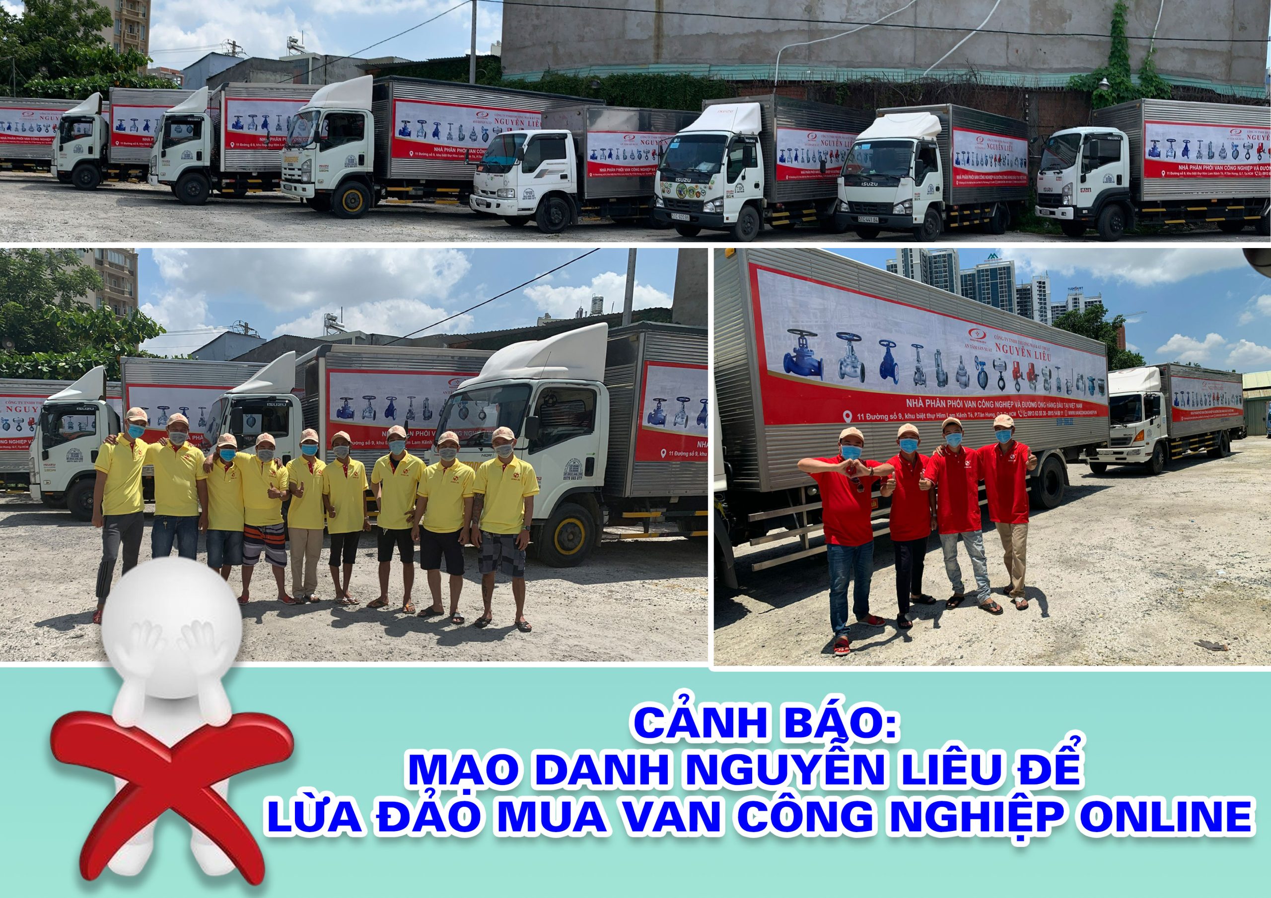 CẢNH BÁO: MẠO DANH NGUYỄN LIÊU ĐỂ LỪA ĐẢO KHI MUA VAN CÔNG NGHIỆP ONLINE