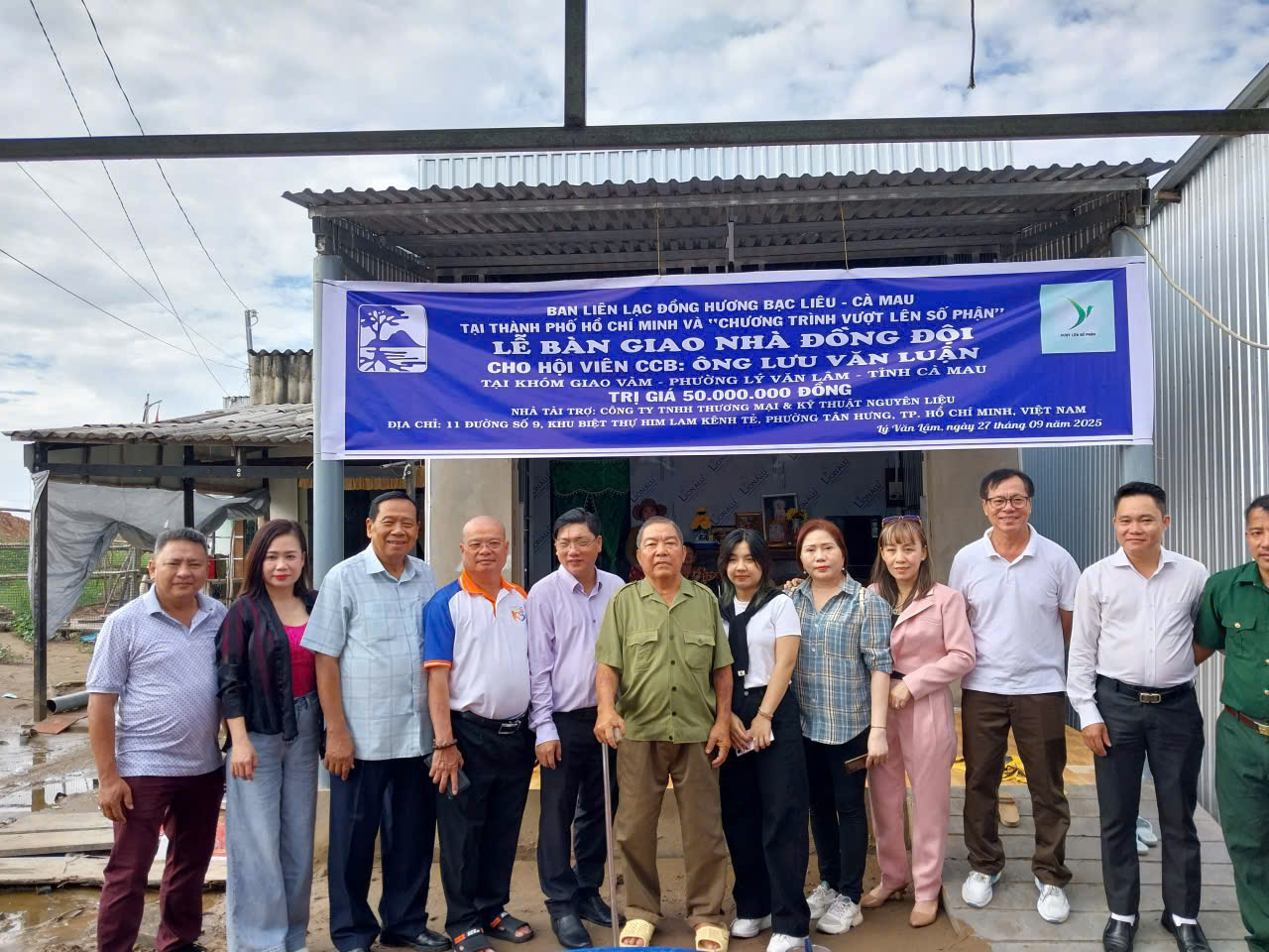 Công Ty TNHH Thương Mại & Kỹ Thuật Nguyễn Liêu trao tặng nhà tình thương cho hộ nghèo tại Cà Mau