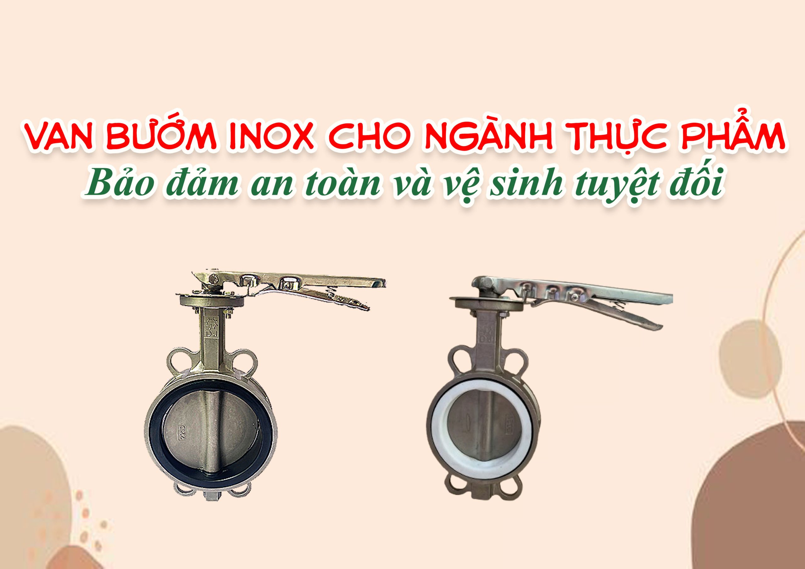 Van bướm inox cho ngành thực phẩm – Bảo đảm an toàn và vệ sinh tuyệt đối
