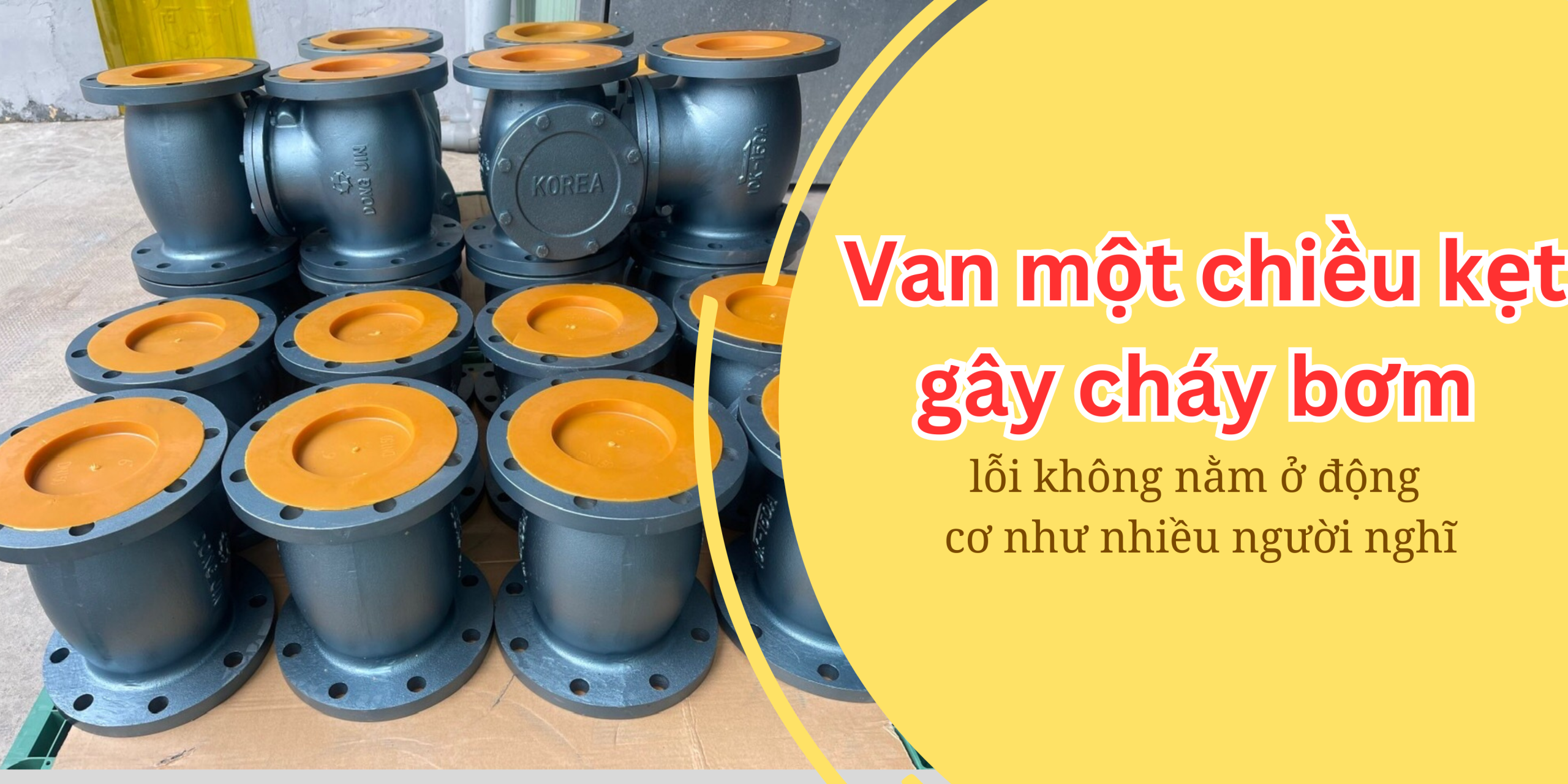 Van một chiều kẹt gây cháy bơm – lỗi không nằm ở động cơ như nhiều người nghĩ