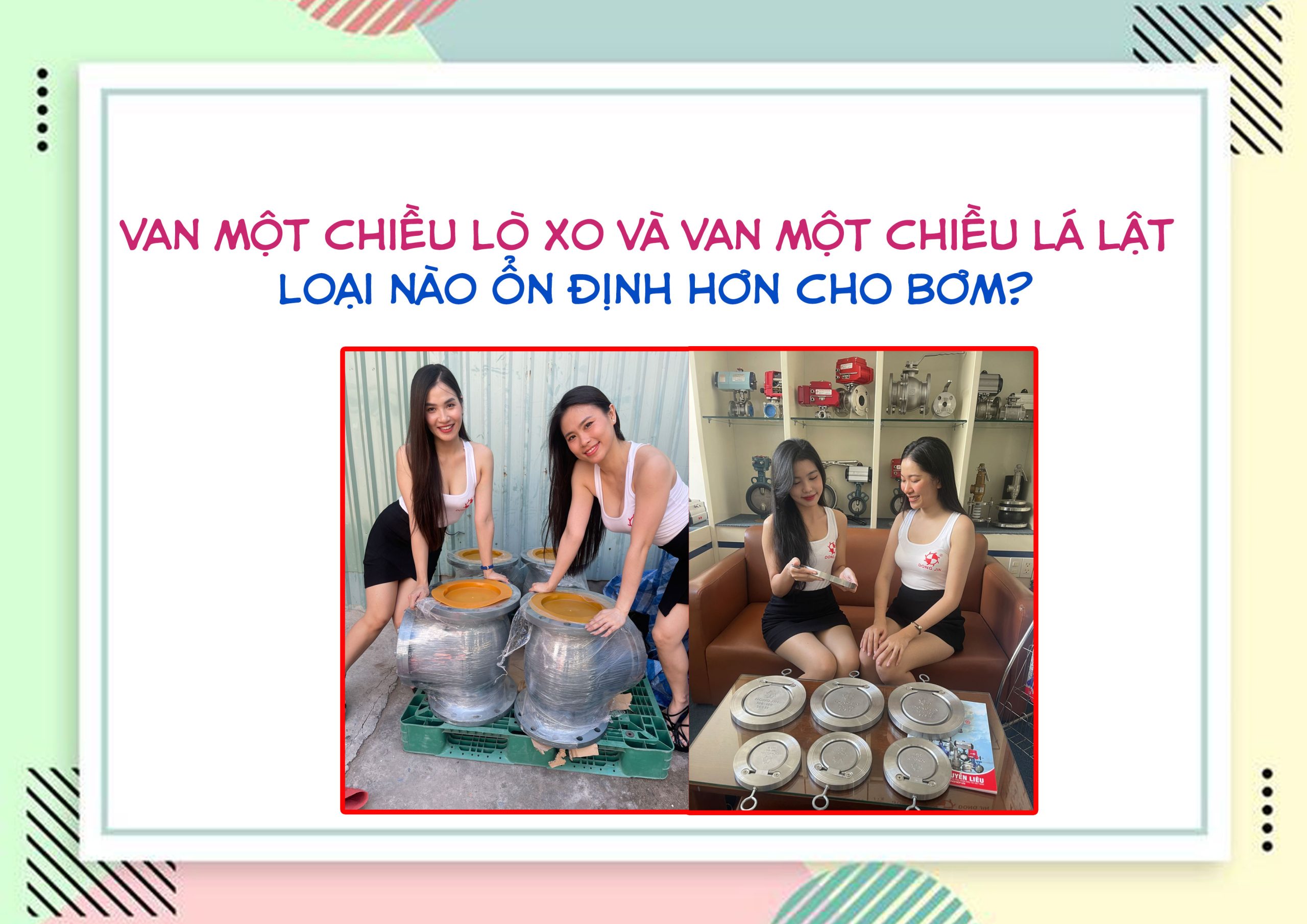 Van một chiều lò xo và van một chiều lá lật – loại nào ổn định hơn cho bơm?