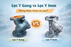 Lọc Y gang và lọc Y inox – dùng khác nhau ra sao?