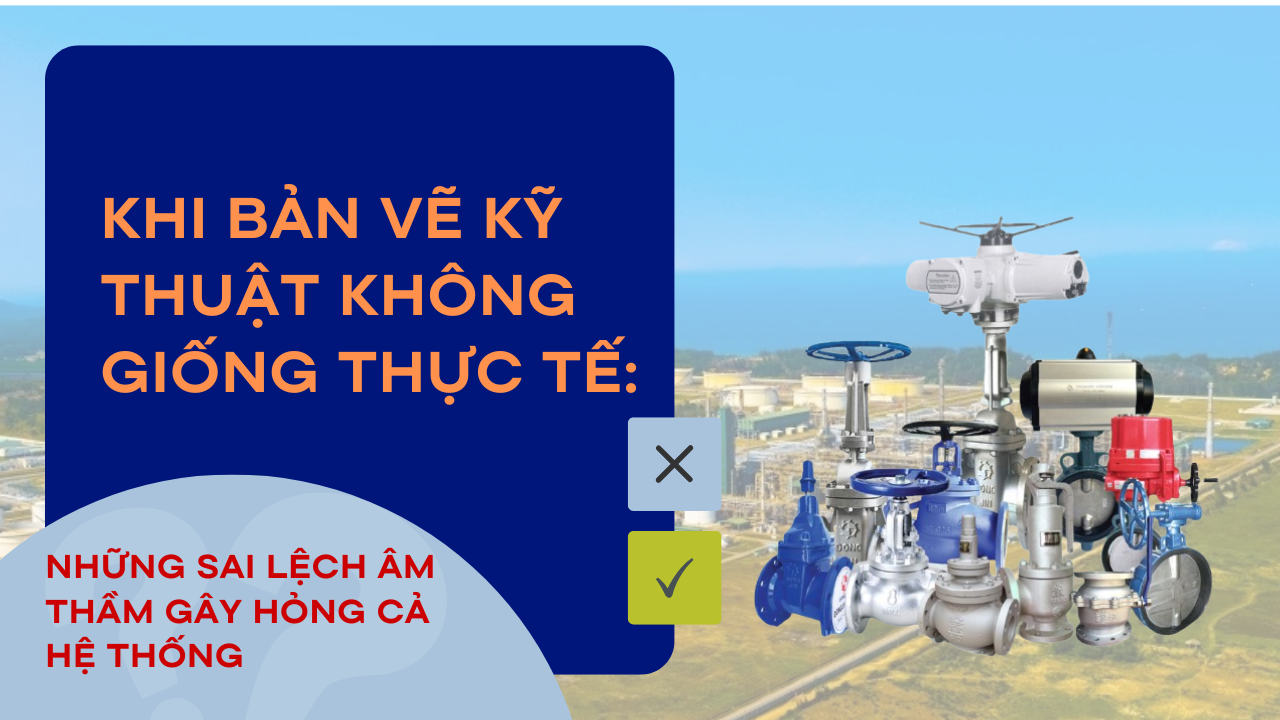 Khi bản vẽ kỹ thuật không giống thực tế: Những sai lệch âm thầm gây hỏng cả hệ thống