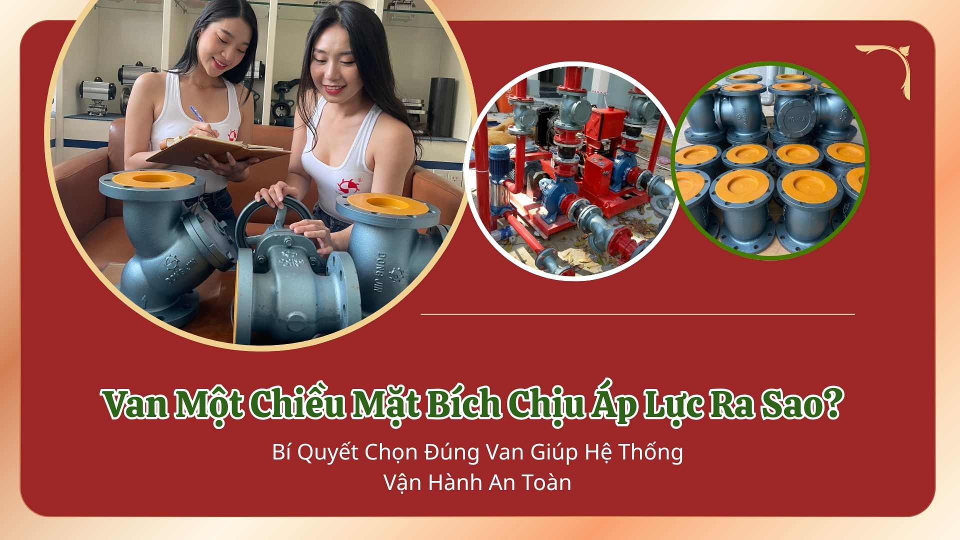 Van Một Chiều Mặt Bích Chịu Áp Lực Ra Sao? Bí Quyết Chọn Đúng Van Giúp Hệ Thống Vận Hành An Toàn