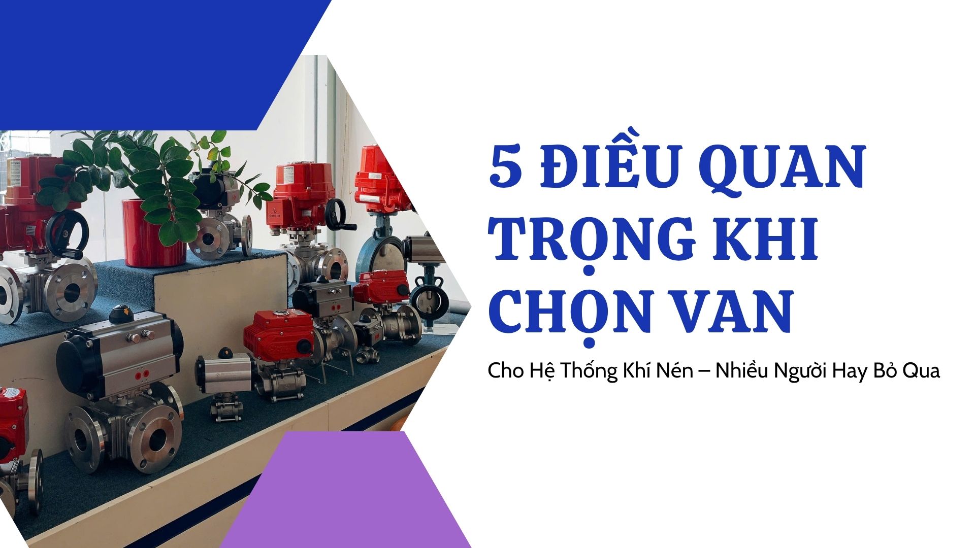5 Điều Quan Trọng Khi Chọn Van Cho Hệ Thống Khí Nén – Nhiều Người Hay Bỏ Qua