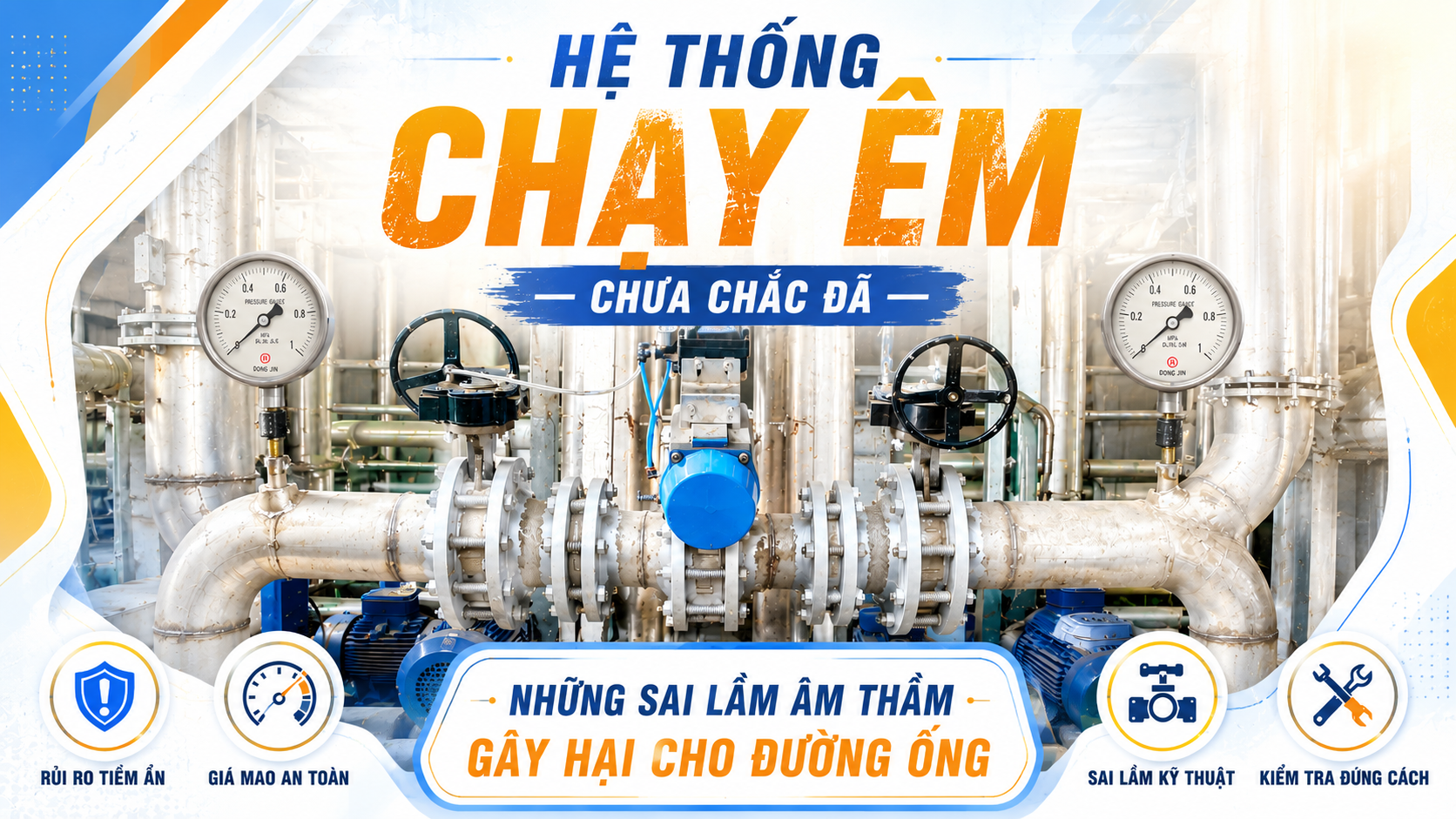Hệ Thống Chạy Êm Chưa Chắc Đã Đúng Kỹ Thuật – Những Sai Lầm Âm Thầm Gây Hại Cho Đường Ống