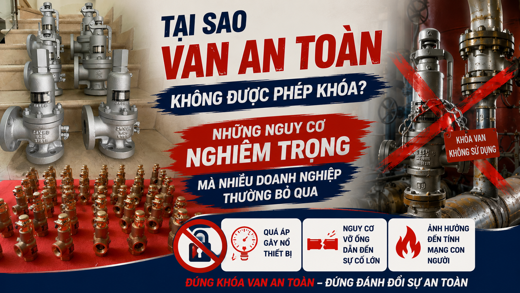 Tại Sao Van An Toàn Không Được Phép Khóa? Những Nguy Cơ Nghiêm Trọng Mà Nhiều Doanh Nghiệp Thường Bỏ Qua