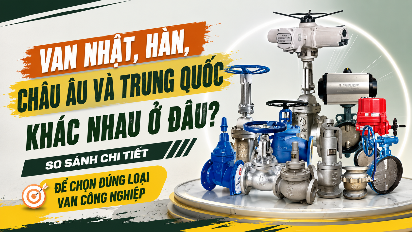 Van Nhật, Hàn, Châu Âu Và Trung Quốc Khác Nhau Ở Đâu? So Sánh Chi Tiết Để Chọn Đúng Loại Van Công Nghiệp