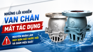 Những Lỗi Khiến Van Chân Mất Tác Dụng – Nguyên Nhân Làm Máy Bơm Mất Nước Mồi Và Giảm Hiệu Suất