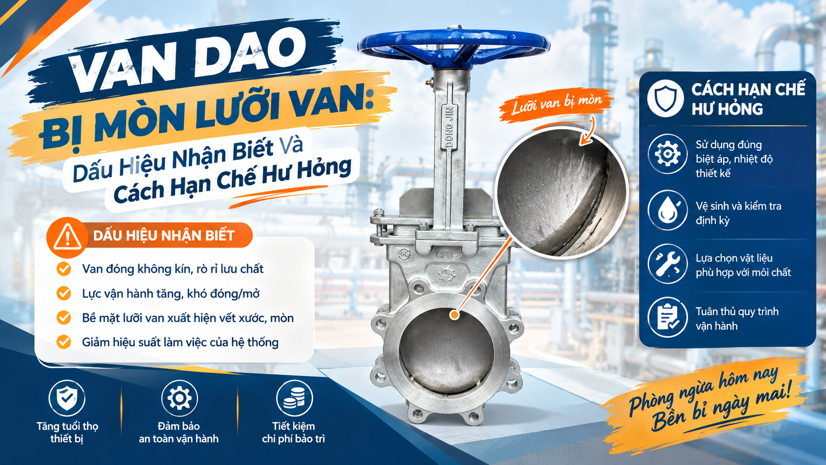 Van Dao Bị Mòn Lưỡi Van: Dấu Hiệu Nhận Biết Và Cách Hạn Chế Hư Hỏng