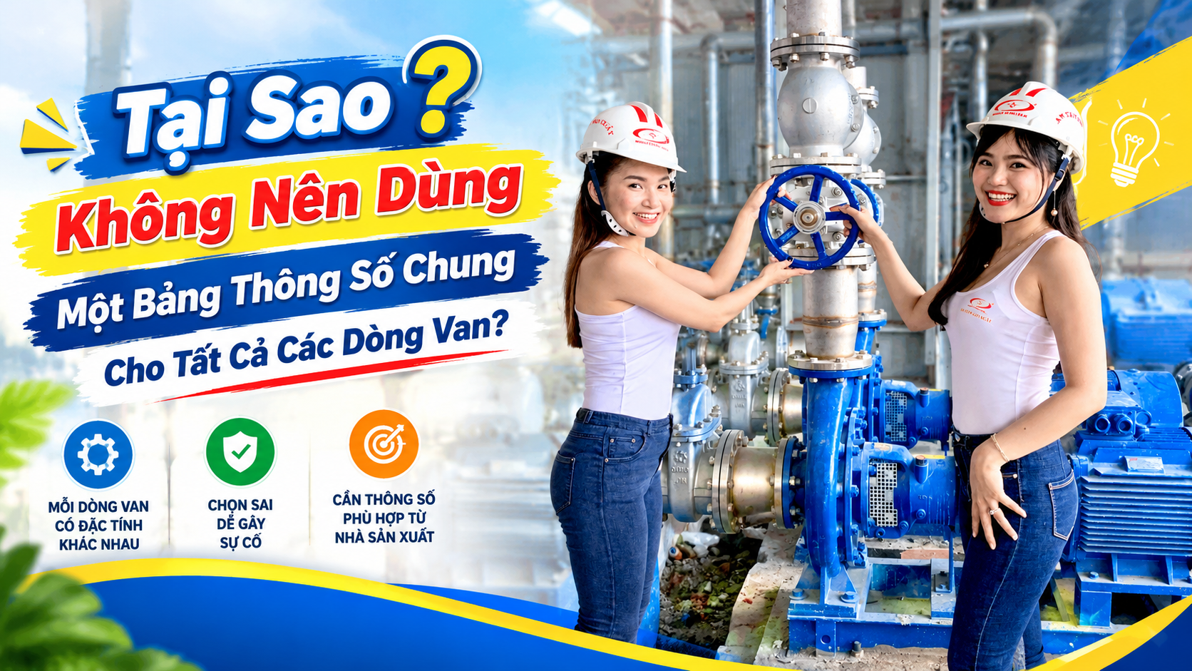 Tại Sao Không Nên Dùng Một Bảng Thông Số Chung Cho Tất Cả Các Dòng Van?