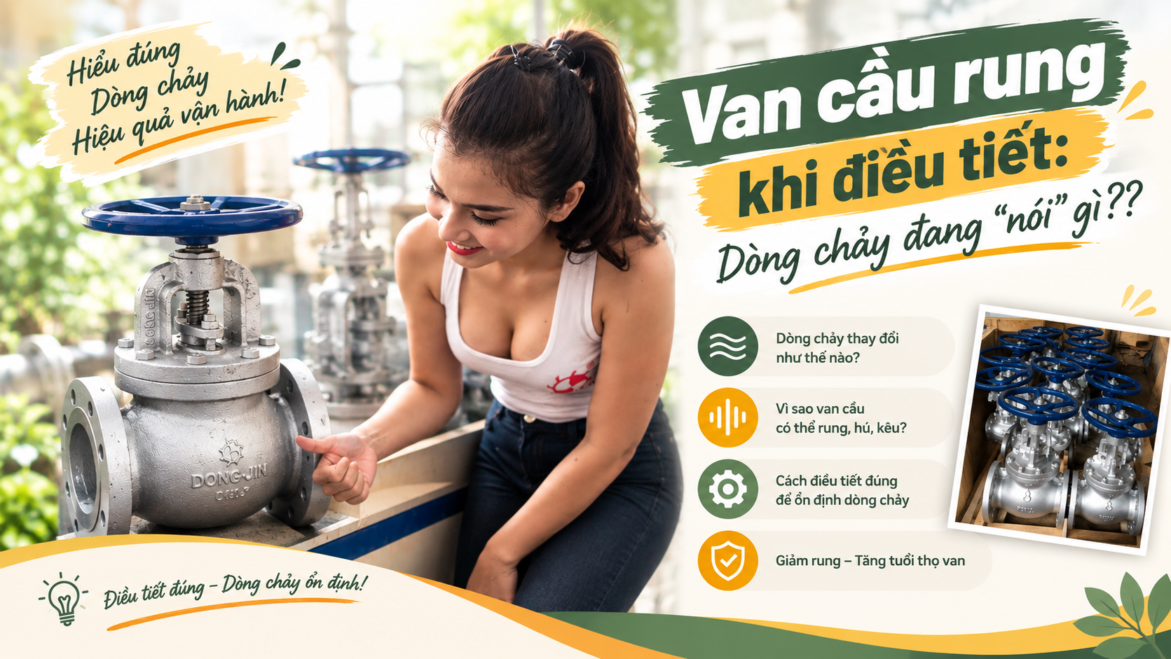 Van cầu rung khi điều tiết: Dòng chảy đang “nói” gì?